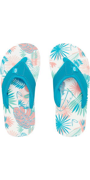 2019 Animal Junior Girls Swish AOP Flip Flops Sugary Pink FM9SQ802