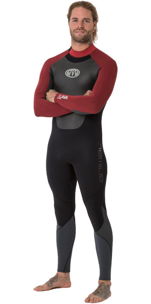 2018 Animal Mens Lava 5/4/3mm Back Zip GBS Wetsuit Biking Red AW8WN105