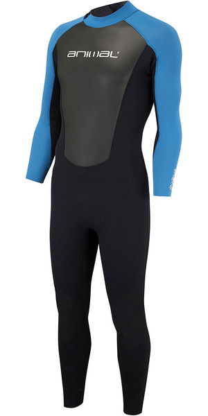 2018 Animal Nova 3/2mm Flatlock Back Zip Wetsuit Marina Blue AW8SN102
