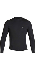2019 Billabong Heren 2 mm oven Absolute Comp LS Neo jas Zwart zilver N42M25