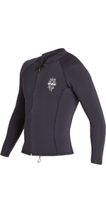 2019 Billabong Mens 2mm Revolution Zip delantero Neo chaqueta negro Sands N42M14