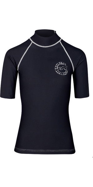2019 Billabong Womens Logo In Short Sleeve Rash Vest Black Pebble N4GY01
