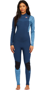 2021 Billabong Womens Synergy 3/2mm Chest Zip Wetsuit Z43G14 - Blue Wave