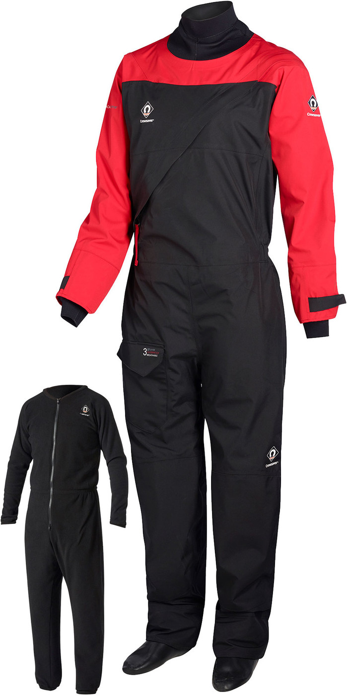 2021 Crewsaver Atacama Sport Drysuit INCLUDING UNDERSUIT RED / BLACK