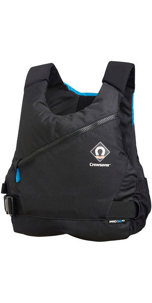 2019 Crewsaver Junior Pro 50N Side Zip drijfvermogen Aid Black / Blue 2620J