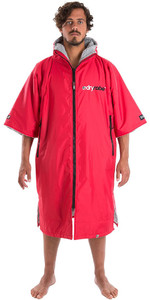 2019 Dryrobe Advance Short Sleeve Premium Outdoor Mudança Robe DR100 Vermelho / Cinza