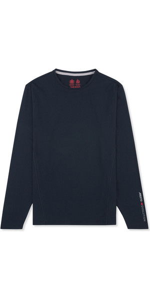 2019 Musto Evolution T-Shirt à manches longues Sunblock Navy EMTS020