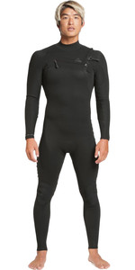 2022 Quiksilver Mens Highline 4/3mm Chest Zip GBS Wetsuit EQYW103113 - Black