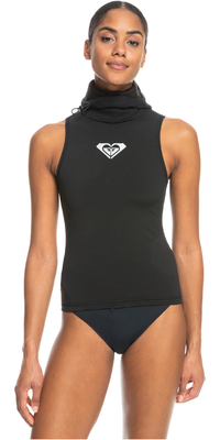 2023 Roxy Womens Swell Series 2mm Hooded Wetsuit Vest ERJW003002 - True Black