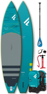 2023 Fanatic Ray Air Premium 11'6" Opblaasbaar Sup-pakket - Board, Tas, Pomp & Paddle
