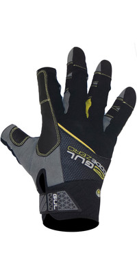 2023 Gul Code Zero Summer 3-Finger Sailing Gloves Black GL1241-B6