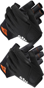 Details about   Gill Pro Short Finger Sailing Gloves 2021 Black 7443 