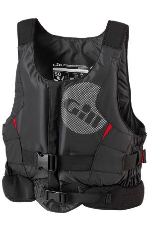 2019 Gill Junior Pro Racer Front Zip Buoyancy Aid Black - 4917J