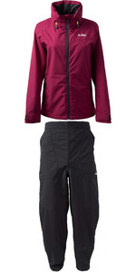 2020 Gill Womens Pilot Jacket IN81JW & Trouser IN81T Combi Set Berry / Graphite