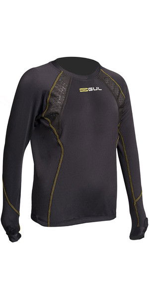 Gul Evolite Junior Thermal Langarmshirt, Schwarz EV0121-B2