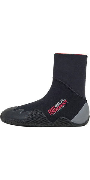 2019 Gul Junior Power 5mm Wetsuit Boot Negro / Gris BO1264