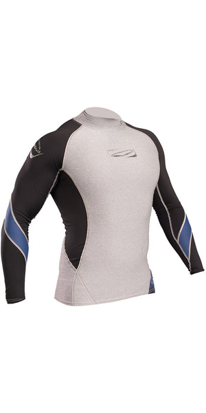 2019 Gul Xola Langærmet Rash Vest Marl / Sort RG0339-B4