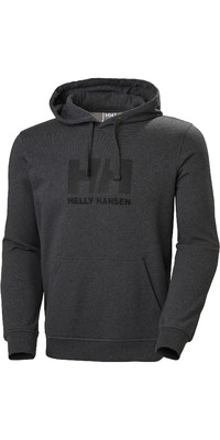 2023 Helly Hansen Hh Logo Hoodie 33977 - Ebenholz Melange
