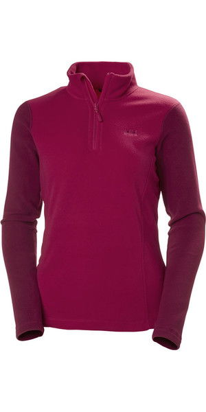 2019 Helly Hansen Ladies Daybreaker 1/2 Zip Fleece Persian Red 50845