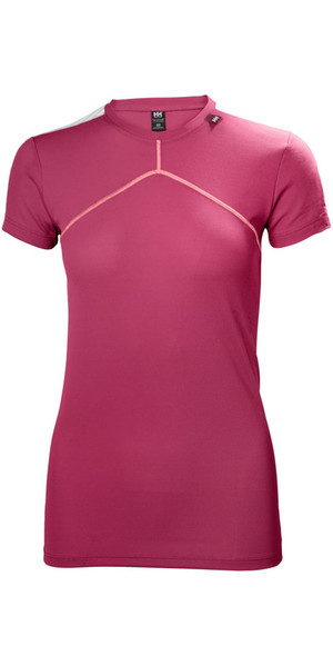 2018 Helly Hansen Womens HH Lifa Base Layer T-Shirt Plum 48330