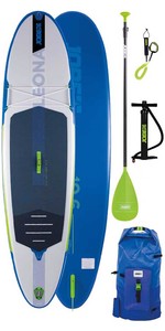 2021 Jobe Leona 10'6 Inflatable Stand Up Paddle Board Package - Paddle, Backpack, Pump & Leash