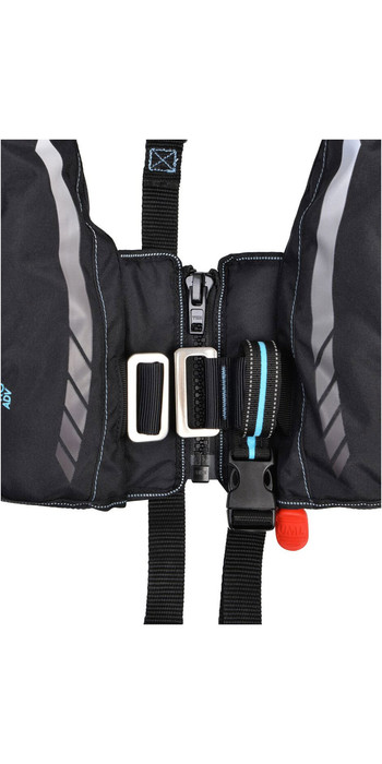 Kru Sport Pro 170N ADV Automatic Lifejacket With Harness Hood Light Carbon 