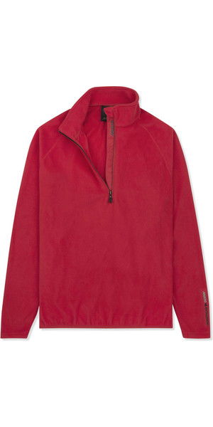 2019 Musto Mens tripulação 1/2 Zip Microfleece vermelho EMFL028