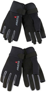 2022 Musto Essential Sailing Long & Finger Gloves - Double Pack