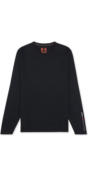 2019 Musto Mens Evolution Sunblock Langærmet T-Shirt Sort EMTS020
