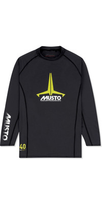 2022 Musto Junior Insignia UV Fast Dry LS T-Shirt Black SKTS012