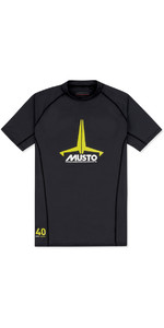 2021 Musto Junior Insignier Uv Hurtigt Dry Ss T-shirt Sort Skts011