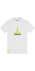 2021 Musto Junior Insignia UV Fast Dry SS T-Shirt White SKTS011