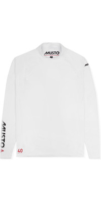 2023 Musto Insignia Dos Homens Uv Fast Dry Camiseta De Manga Longa Branco Suts010