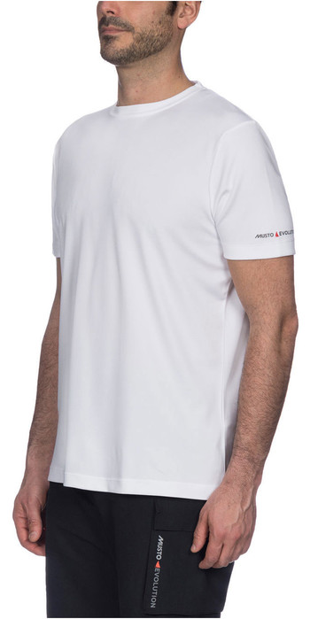 2019 Musto Mens Sunshield Permanent Feuchtigkeitsregulierendes Upf30 T Shirt Weiss Wetsuit Outlet
