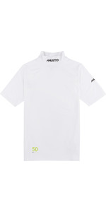 2021 Musto UPF50 Short Sleeve Rash Vest White 80898