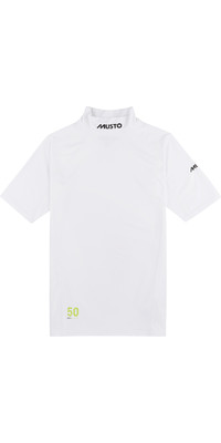 2022 Musto UPF50 Short Sleeve Rash Vest White 80898