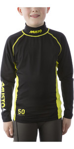 2021 Musto Jeugdkampioenschap LS Rash Vest Black SKTS006