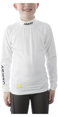 2022 Musto Youth Championship LS Rash Vest White SKTS006