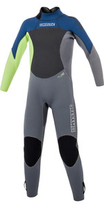 2019 Mystic Junior Star 3 / 2mm Tilbage Zip Wetsuit Navy 180058