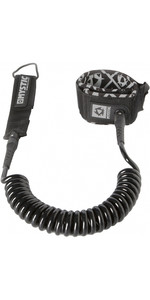 Mystic SUP Coiled Leash 8FT BLACK 160600
