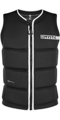 2023 Mystic Heren Brand Front Zip Wake Impact Vest 200183 - Zwart