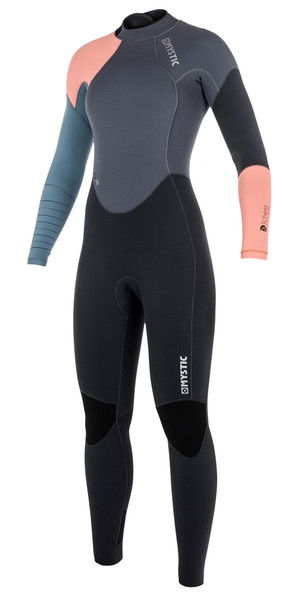 2018 Mystic Dutchess Womens 3 / 2mm GBS Back Zip Wetsuit Pewter 180028
