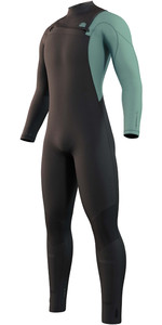 2022 Mystic Mens Marshall 5/3mm Chest Zip Wetsuit 35000.220010 - Black / Green