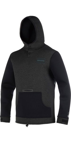 2019 Mystic Spændings Sweat Neoprene Hoody Sort / Hvid 190165