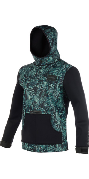 2019 Mystic Voltage Sweat Neopren-Kapuzenpullover Green Allover 190165