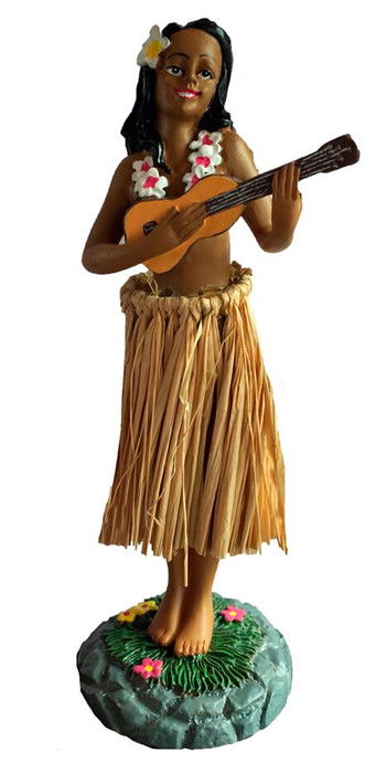 northcore hawaiian hula dashboard doll