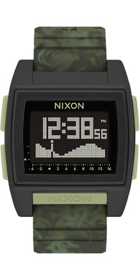 2023 Nixon Base Tide Pro Surf Horloge 1695-00 - Groen Camo