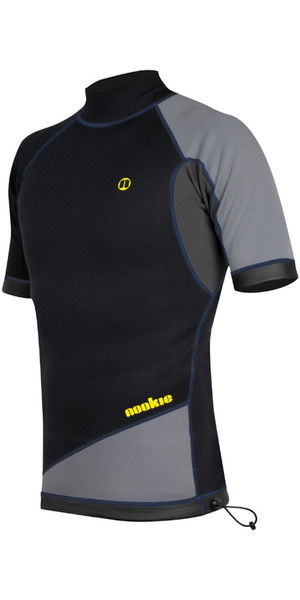 2019 Nookie Ti 1mm Neoprene Kortærmet Vest Top Sort / Grå / Gul NE11