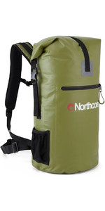 2022 Northcore 30L Waterproof Haul Back Pack - Olive Green