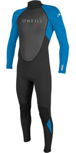 2023 O'Neill Mens Reactor II 3/2mm Back Zip Wetsuit 5040 - Black / Ocean